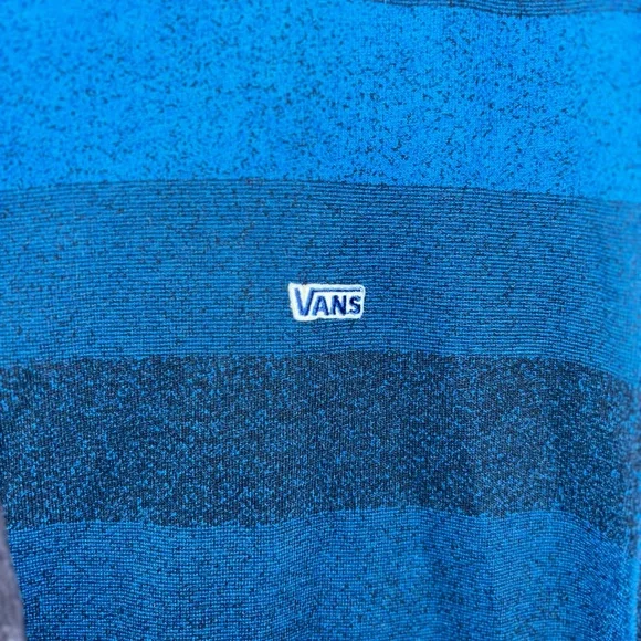 Vans Full Zip Hoodie Mens XXXL Blue & Black Long Sleeve Casual Sweatshirt - Picture 9 of 9